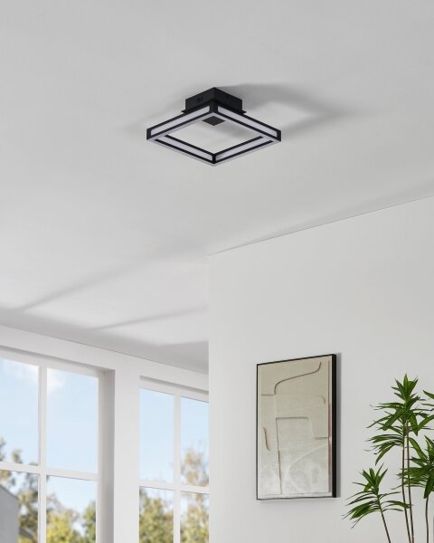 Eglo 99787 - Plafoniera LED ALTAFLOR LED/11,2W/230V nero
