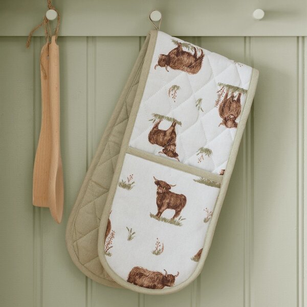 Doppio guanto da cucina in cotone Angus Highland Cow – Catherine Lansfield