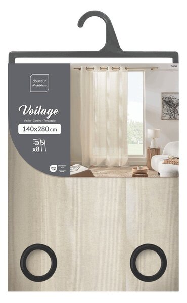 Tenda color crema 140x280 cm Sanya – douceur d'intérieur