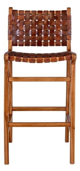 Sgabello da bar in teak marrone 101 cm Perugia - House Nordic