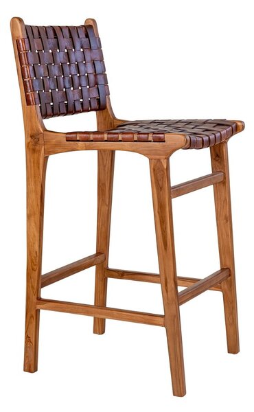 Sgabello da bar in teak marrone 101 cm Perugia - House Nordic