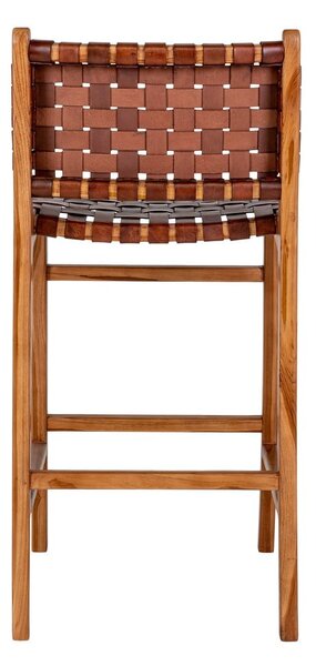 Sgabello da bar in teak marrone 101 cm Perugia - House Nordic