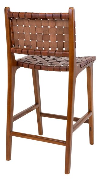 Sgabello da bar in teak marrone 101 cm Perugia - House Nordic