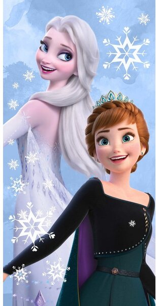 Asciugamano per bambini in cotone 70x140 cm Frozen "Sisters" – Jerry Fabrics