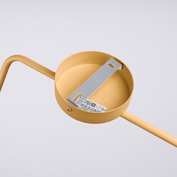 Lampada da parete gialla con alimentazione a corrente ø 14 cm Zylo – Sollux