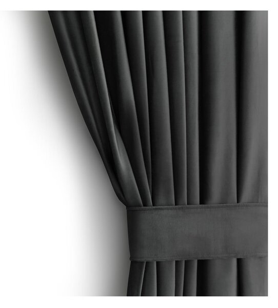 Tenda parzialmente oscurante grigia in velluto 140x270 cm – Restilo