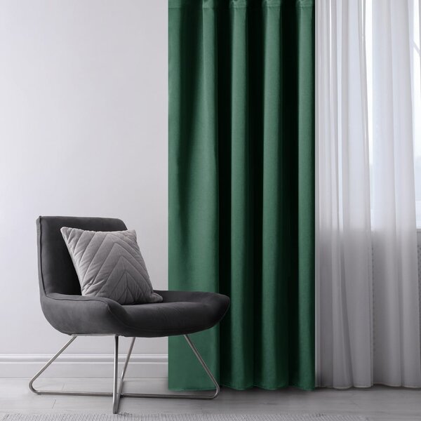 Tenda parzialmente oscurante verde scuro 140x175 cm Kierra – Restilo