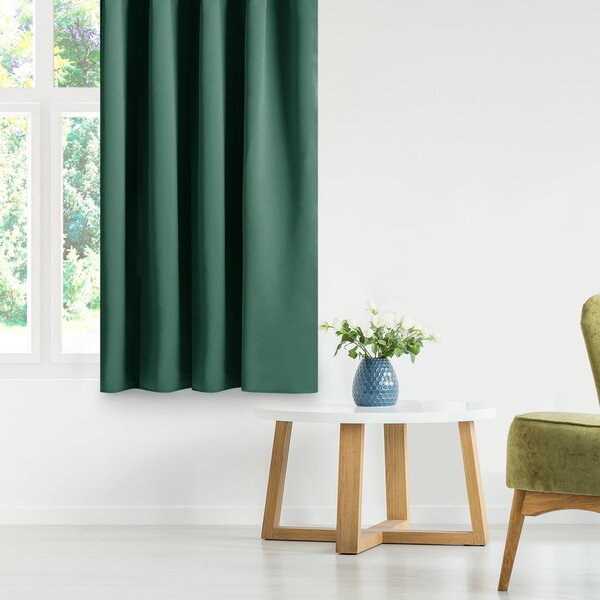 Tenda parzialmente oscurante verde scuro 140x175 cm Kierra – Restilo