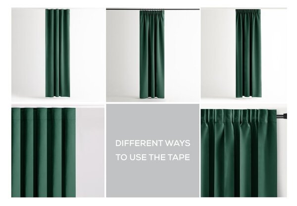 Tenda parzialmente oscurante verde scuro 140x245 cm Kierra – Restilo