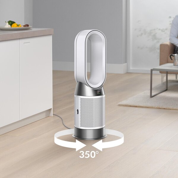 Dyson Purificatore d'Aria Termoventilatore Filtro HEPA H13 per Stanze fino a 27 m con Tecnologia Air Multiplier e Display LCD colore Bianco - 5448