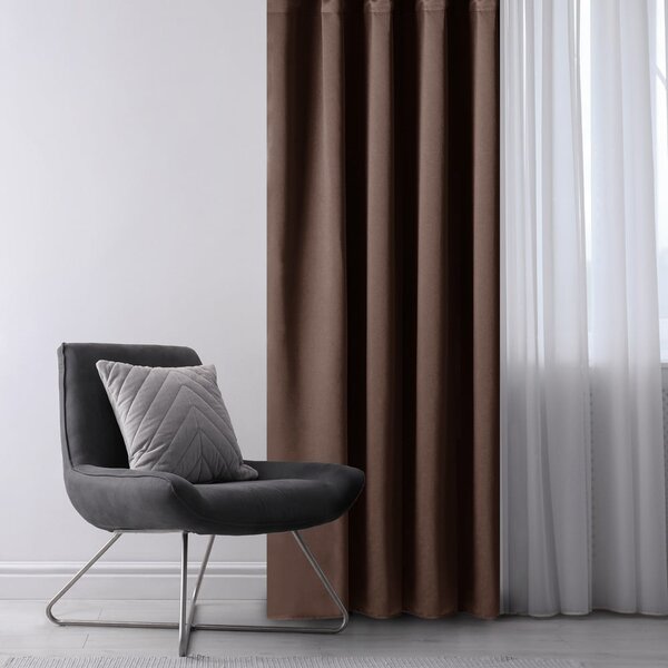 Tenda parzialmente oscurante marrone 140x245 cm Kierra – Restilo