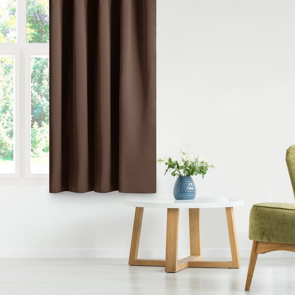 Tenda parzialmente oscurante marrone 140x245 cm Kierra – Restilo