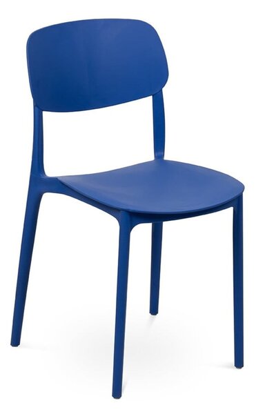 Sedia da esterno blu in plastica Hébé – Bonami Essentials