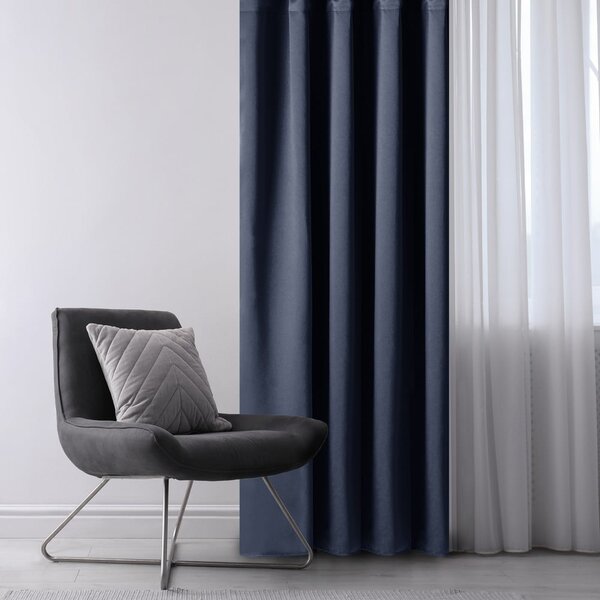 Tenda parzialmente oscurante blu scuro 140x175 cm Kierra – Restilo