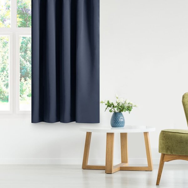 Tenda parzialmente oscurante blu scuro 140x175 cm Kierra – Restilo