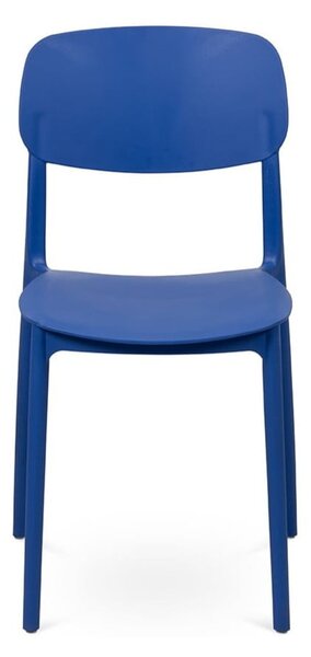 Sedia da esterno blu in plastica Hébé – Bonami Essentials