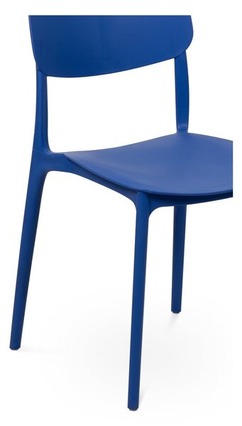 Sedia da esterno blu in plastica Hébé – Bonami Essentials