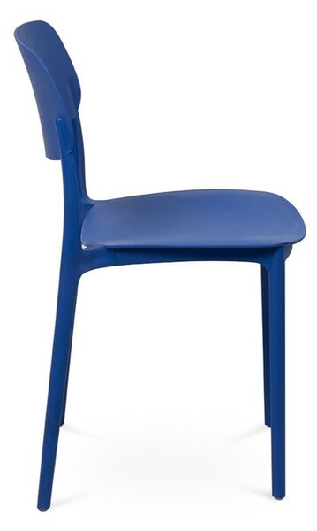 Sedia da esterno blu in plastica Hébé – Bonami Essentials