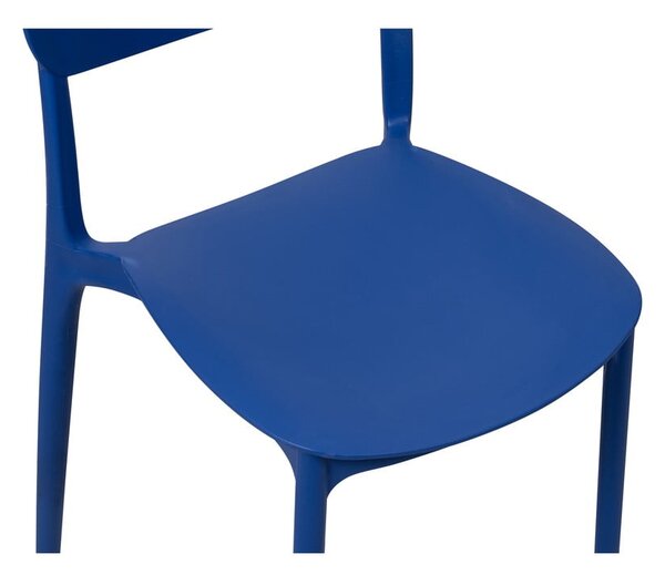 Sedia da esterno blu in plastica Hébé – Bonami Essentials