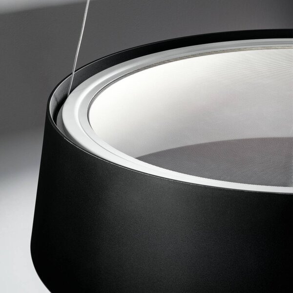 Stilnovo Lampada a sospensione Oxygen LED, nero, Ø 56 cm