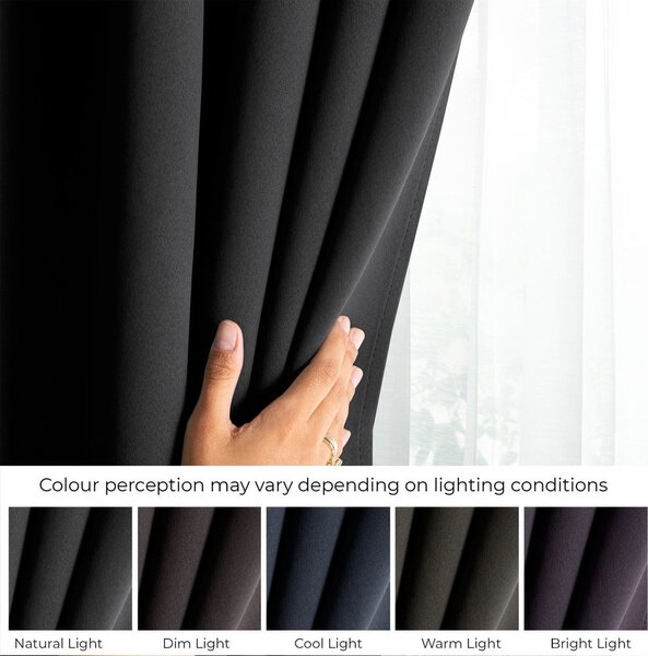 Tenda parzialmente oscurante nera 140x245 cm Kierra – Restilo