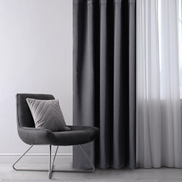 Tenda parzialmente oscurante grigio scuro 140x175 cm Kierra – Restilo