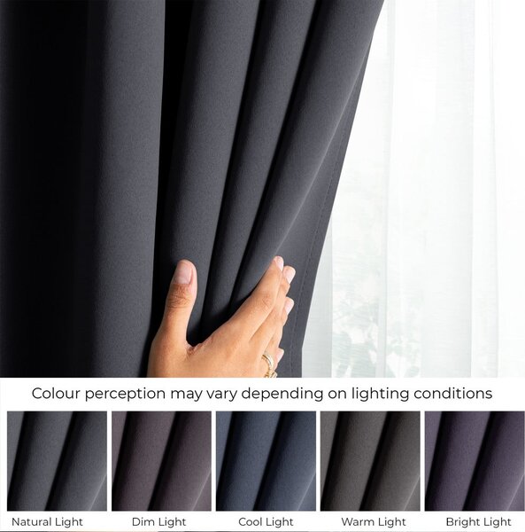 Tenda parzialmente oscurante grigio scuro 140x175 cm Kierra – Restilo