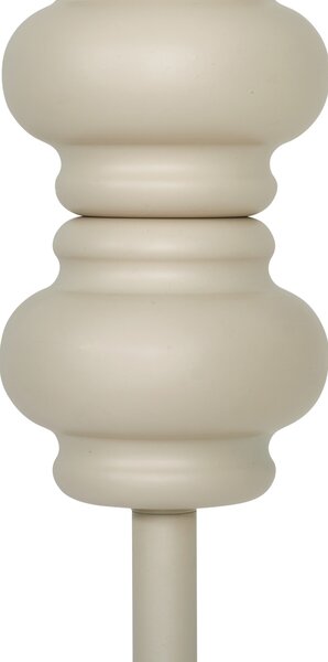 Lampada da terra retrò beige con vetro opaco - Fedde