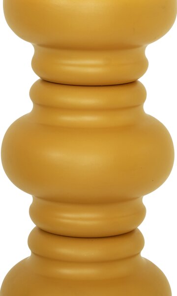 Lampada da terra retrò giallo senape con vetro opaco - Fedde