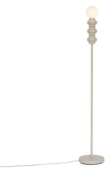 Lampada da terra retrò beige con vetro opaco - Fedde