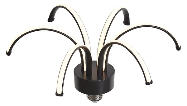 Lampada decorativa LED E27 nera 6W 450 lm 3000K