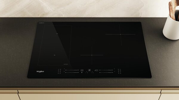 Whirlpool Piano Cottura Induzione 4 Fuochi Larghezza 77 cm in Vetroceramica colore Nero - WL S6277 CPNE