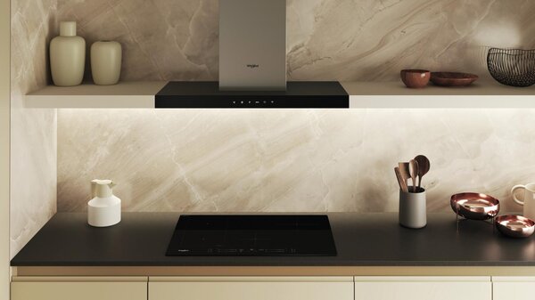 Whirlpool Piano Cottura Induzione 4 Fuochi Larghezza 77 cm in Vetroceramica colore Nero - WL S6277 CPNE