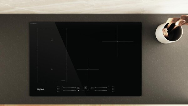 Whirlpool Piano Cottura Induzione 4 Fuochi Larghezza 77 cm in Vetroceramica colore Nero - WL S6277 CPNE
