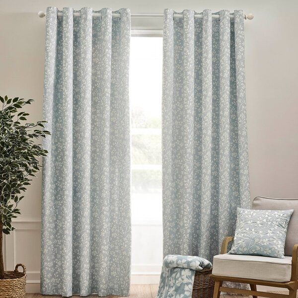 Tende in set blu 2 pz 168x137 cm Brooke Floral – Catherine Lansfield