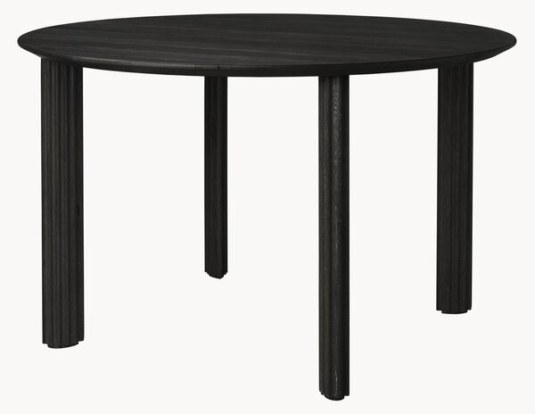 Tavolo rotondo in legno di quercia Comfort Circle Ripples Ø 120 cm