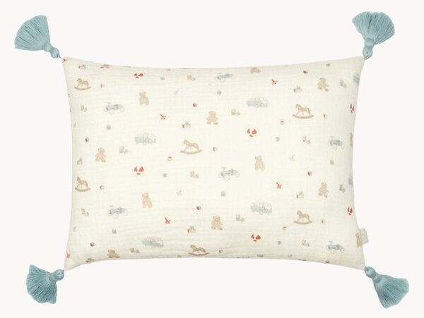 Cuscino in cotone biologico con nappe Vintage Toys