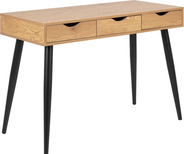 Consolle - decoro rovere selvatico - 110 x 50 cm - 3 cassetti