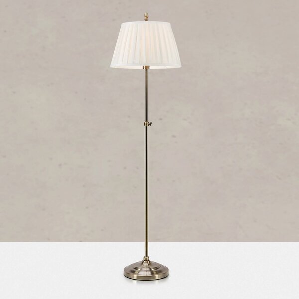 Markslöjd Lampada da terra Oxford, Ottone / Oro, Soggiorno / Sala da pranzo, Tessuto / Stoffa / Seta, Lampada da terra