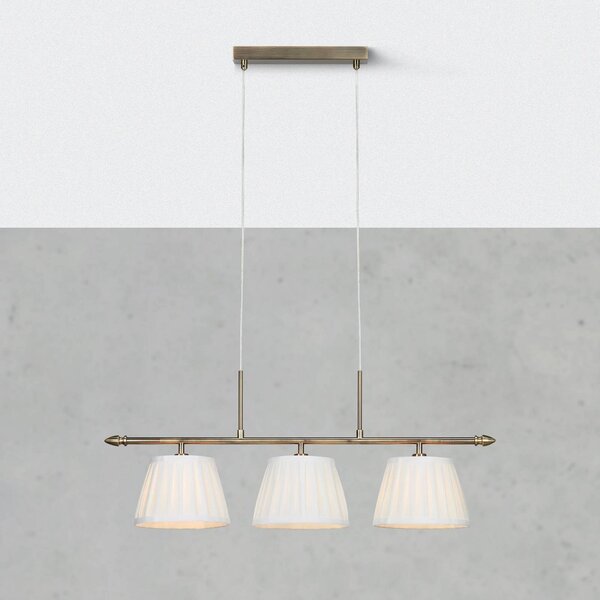 Markslöjd Lampada a sospensione Oxford, dimmerabile, Ottone / Oro, Soggiorno / Sala da pranzo, Tessuto / Stoffa / Seta, Lampada a sospensione