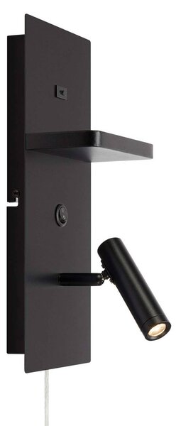 Markslöjd Applique da parete a LED Carica, Nero, Soggiorno / Sala da pranzo, Metallo, Moderno, Applique a LED