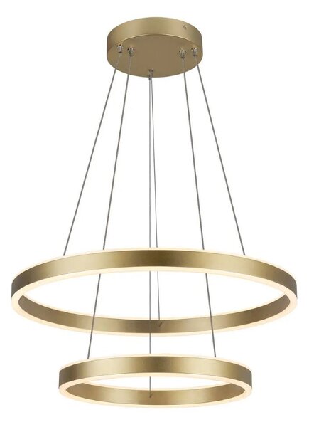 SLV Una lampada a sospensione a LED Doppia fase Up&Down in ottone