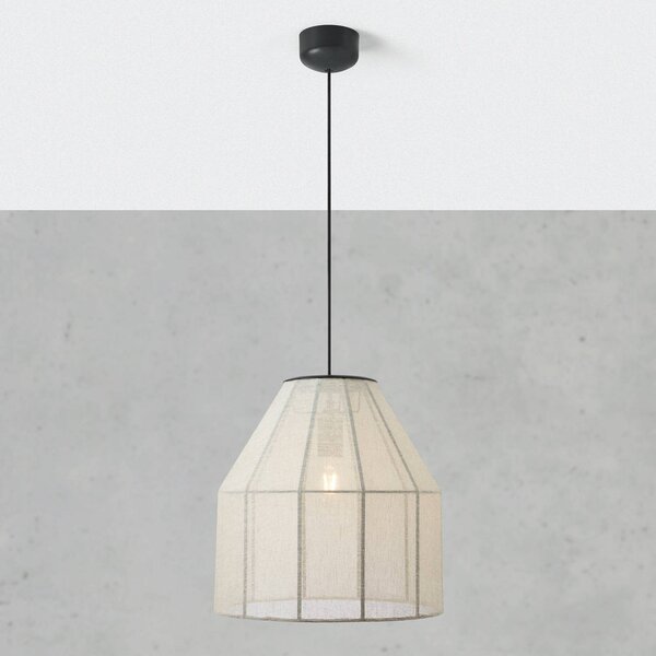Markslöjd Lampada a sospensione Aiko, dimmerabile, Crema / Ambra, Soggiorno / Sala da pranzo, Tessuto / Stoffa / Seta, Lampada a sospensione