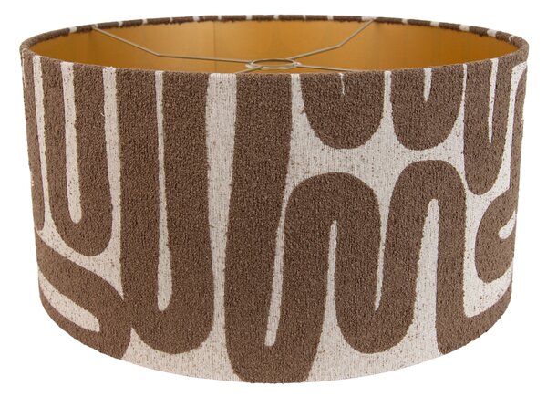 Paralume in tessuto marrone con beige 50/50/25