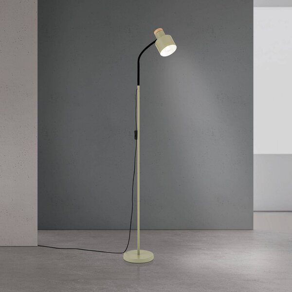 ORION Lampada da terra Gili, Verde, Soggiorno / Sala da pranzo, Metallo, Moderno, Lampada da terra