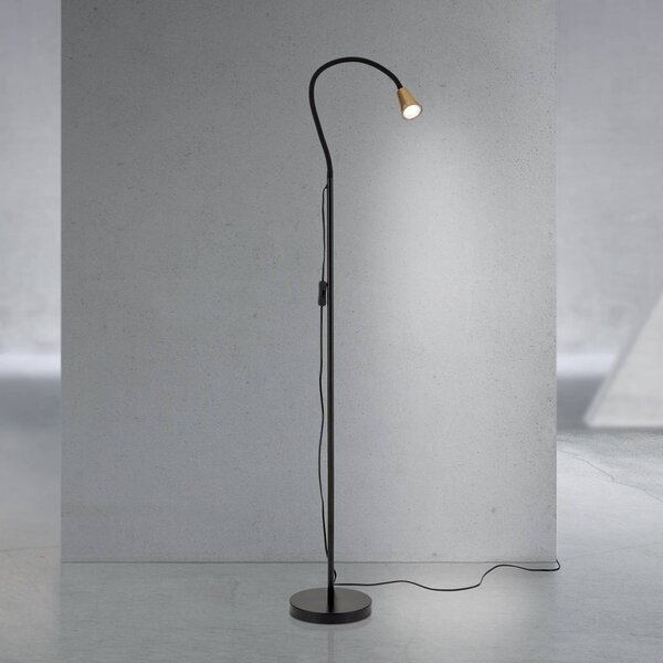 ORION Lampada da terra Dotty, Ottone / Oro, Soggiorno / Sala da pranzo, Metallo, Moderno, Lampada da terra
