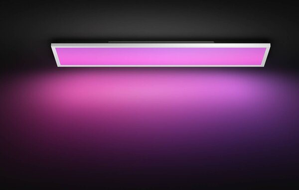 Philips Hue Plafoniera smart Surimu, dimmerabile, Bianco / Opale, Soggiorno / Sala da pranzo, Alluminio, Moderno