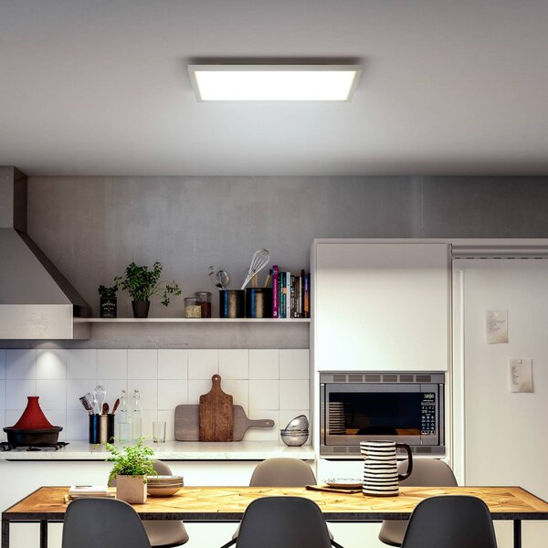 Philips Hue Plafoniera smart Aurelle, dimmerabile, Bianco / Opale, Soggiorno / Sala da pranzo, Alluminio, Moderno