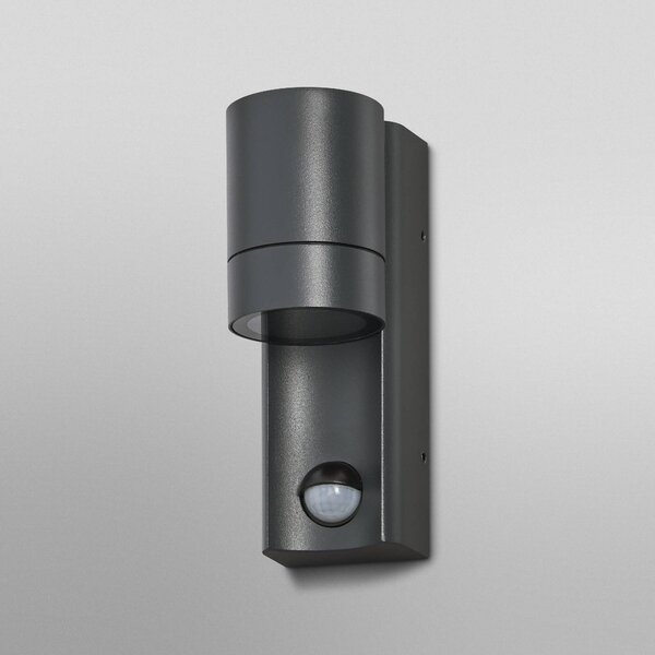 OSRAM Applicazione da esterno con sensore ENDURA CLASSIC ISIDOR grigio scuro ISIDOR, dimmerabile, Alluminio / Grigio / Zincato, Alluminio, Moderno