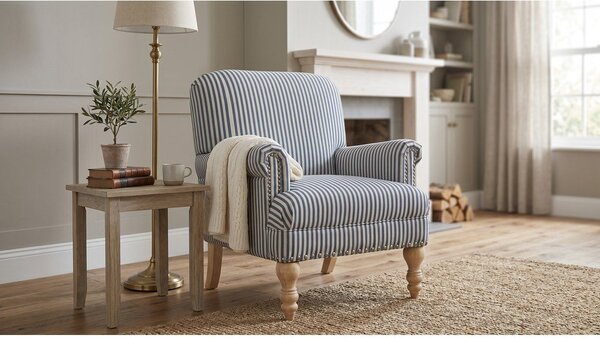 Poltrona in lino blu Jaya - Støraa